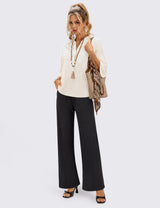 LOMON Wide Leg Sweatpants Women Fleece Fall Spring Sweat Pants