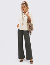 LOMON Wide Leg Sweatpants Women Fleece Fall Spring Sweat Pants