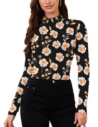 Black Orange Floral