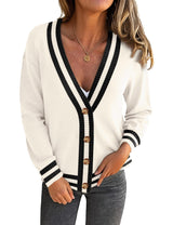 LOMON Women's Button Down Cardigan Sweaters Fall Long Sleeve Open Front Soft Cardigan Casual Loose Knit Coat Outerwear