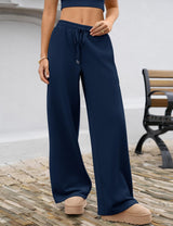LOMON Women's Sweatpants Wide Leg Fleece Lined Sweat Pants Spring Winter Clothes 2026 Baggy Drawstring Joggers with Pockets