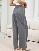LOMON Womens Tear Away Pants Sides Full Open Sweatpants Double Slider Zip Off Post Surgery Pant with Pockets
