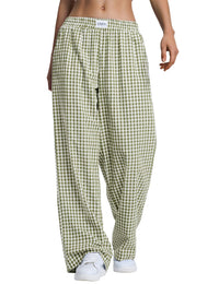 Army Green White Plaid