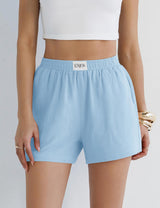 LOMON Linen Shorts for Women Summer Beach Casual Shorts Comfy Lightweight Vacation Cruise Outfits Lounge Pants with Pockets