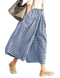 Navy Blue White Plaid