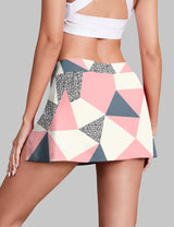 LOMON Mini Skirts for Women with Shorts Underneath Stretchy Bodycon Side Slit Sexy Y2K Club Date Night Going Out Outfits