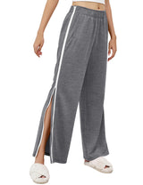 LOMON Womens Tear Away Pants Sides Full Open Sweatpants Double Slider Zip Off Post Surgery Pant with Pockets