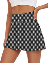 LOMON Womens Skort Mini Tennis Skirt with Pockets Shorts Golf Athletic Skirts High Waisted Stretchy Skorts Casual Workout
