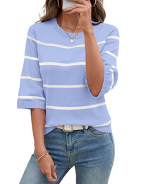 Light Blue-white Stripes