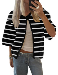 Black White Stripped