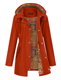 Reddish Brown Ethnic Print Lining
