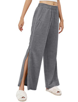 LOMON Womens Tear Away Pants Sides Full Open Sweatpants Double Slider Zip Off Post Surgery Pant with Pockets