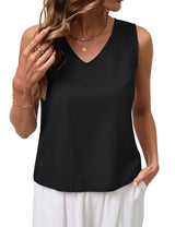 LOMON Womens Linen Crop Tank Top V Neck Tank Tops Sleeveless Cute Spring Summer Tops for Women 2026 Beach Vacation (XS-XL)