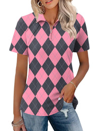 Black Pink Argyle