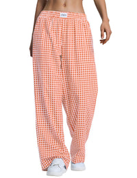 Orange White Plaid