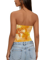 LOMON Summer Tube Tops for Women 2026 Y2k Sexy Going Out Crop Strapless Sleeveless Basic Fitted Bandeau Tank Top