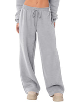LOMON Women's Sweatpants Wide Leg Fleece Lined Sweat Pants Spring Winter Clothes 2026 Baggy Drawstring Joggers with Pockets