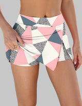 LOMON Mini Skirts for Women with Shorts Underneath Stretchy Bodycon Side Slit Sexy Y2K Club Date Night Going Out Outfits