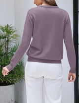 LOMON Women's Sweaters 2026 Fall Long Sleeve Lightweight Pullover Tops