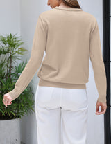 LOMON Women's Sweaters 2026 Fall Long Sleeve Lightweight Pullover Tops