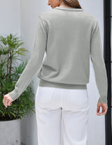 LOMON Women's Sweaters 2026 Fall Long Sleeve Lightweight Pullover Tops