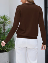 LOMON Women's Sweaters 2026 Fall Long Sleeve Lightweight Pullover Tops