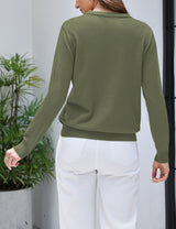 LOMON Women's Sweaters 2026 Fall Long Sleeve Lightweight Pullover Tops