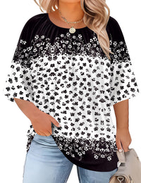 Black and White Floral