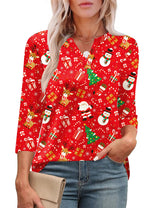 LOMON Womens 3/4 Length Sleeve Tops V Neck Business Casual Blouses Summer Tees Shirts 2026