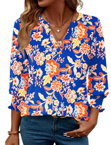 LOMON Women's 2026 Fashion Tops 3/4 Length Sleeve Business Casual Blouses Summer Tees Shirts S-4X