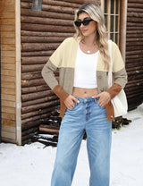 LOMON Women's Button Down Cardigan Sweaters Fall Long Sleeve Open Front Soft Cardigan Casual Loose Knit Coat Outerwear