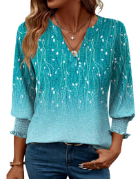 Blue-green Floral