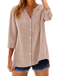 Light Brown Gingham