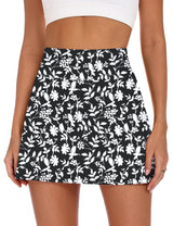 LOMON Womens Skort Mini Tennis Skirt with Pockets Shorts Golf Athletic Skirts High Waisted Stretchy Skorts Casual Workout