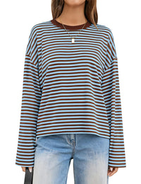 Coffee Blue Striped
