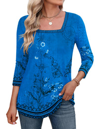 Royal Blue Floral