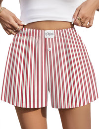 Grey Red White Strips