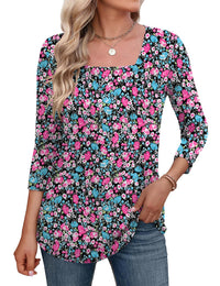 Black Pink Floral
