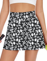 LOMON Womens Skort Mini Tennis Skirt with Pockets Shorts Golf Athletic Skirts High Waisted Stretchy Skorts Casual Workout