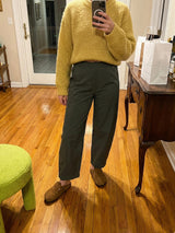 LOMON Wide Leg Barrel Pants for Women 27" Work Dress Casual Golf Loose Fit Crop Ankle Palazzo Slacks with Pockets Spring 2026