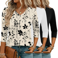 Apricot Floral, White, Black