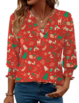 LOMON Women's 2026 Fashion Tops 3/4 Length Sleeve Business Casual Blouses Summer Tees Shirts S-4X