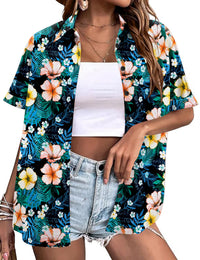 Black Orange Floral