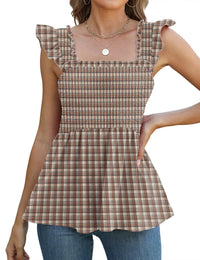 Khaki Brown Plaid