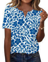 LOMON Womens Short Sleeve V Neck T Shirts Summer Tops Basic Tees Business Casual Blouses Trendy Fashion Clothes
