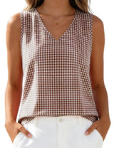 LOMON Womens Linen Crop Tank Top V Neck Tank Tops Sleeveless Cute Spring Summer Tops for Women 2026 Beach Vacation (XS-XL)