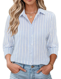 Blue and White Stripes