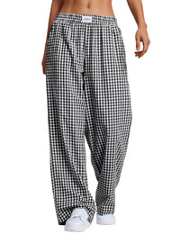 Aa-black White Plaid