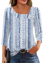 LOMON Womens 3/4 Length Sleeve T Shirts Asymmetrical Neck Tops Business Blouses for Women Fashion 2026