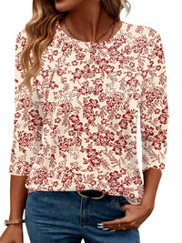 Yellow Red Floral